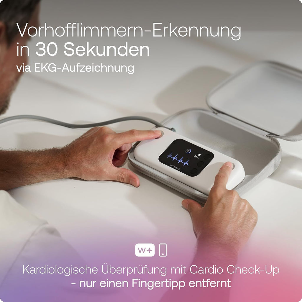 Oberarm-Blutdruckmessgerät mit EKG WPM07-08-all-Inter WLAN Bluetooth-Synchronisierung für iOS und Android