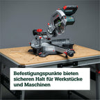 Multifunktionstisch MWB 100 Klappbare Werkbank Montagetisch mit 120 kg Traglast höhenverstellbar 2 Einhandzwingen 4 Bankhaken und 2 Eckverbinder