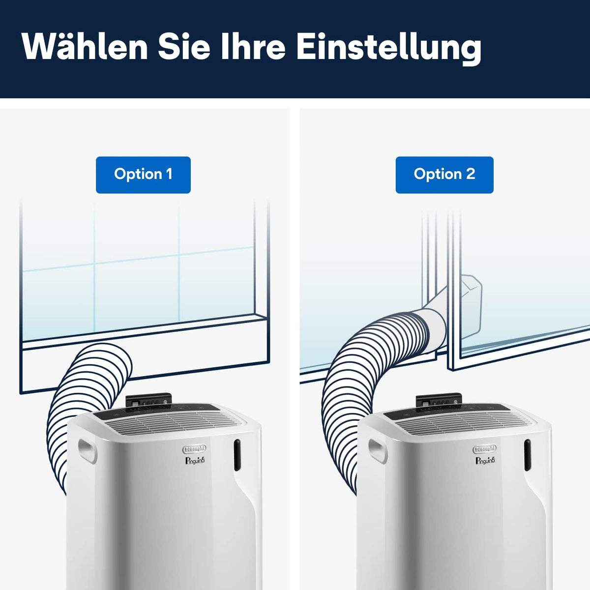 Mobile Klimaanlage PAC EM82 2,4 kW 9400 BTU mit Entfeuchter 24 h Timer 63 dB und Abluftschlauch