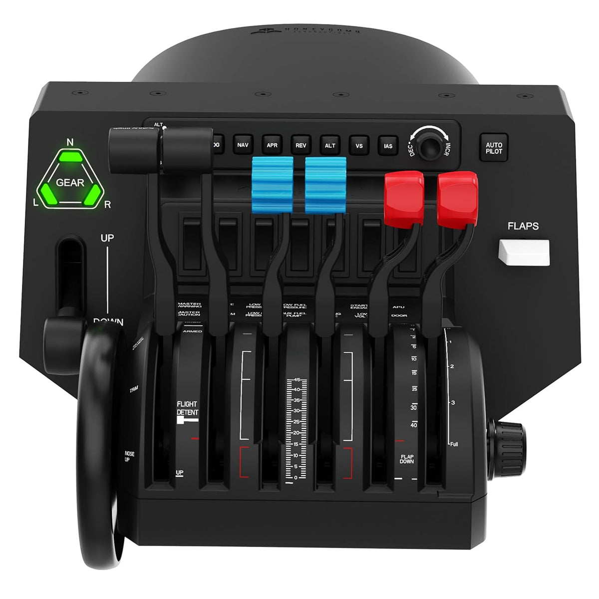 Flugsimulator Schubregler Bravo mit Autopilot Annunciator-Panel und PC-Steuerung