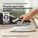Dampfbügelstation CareStyle 7 Pro IS7282BL 2700 Watt 2 l Wassertank 600 g/min Dampfstoß FreeGlide 3D Bügelsohle