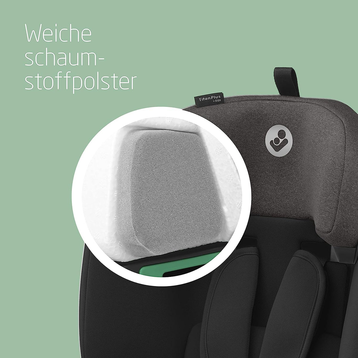 Kinderautositz i-Size Titan Plus 76-150 cm ISOFIX G-CELL Seitenaufprallschutz 4 Liegepositionen