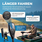 Elektro Bootsmotor Außenborder 12V 62 lbs Schub 696W Modell 62 für Schlauchboote mit Vorwärts- und Rückwärtsgängen