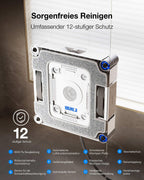Fensterputzroboter W3 OMNI für Glas 800 N Saugkraft 3-Düsen-Sprühfunktion 350 ml App-Steuerung automatische Wischpadreinigung Kantenreinigung