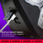 Tragbares Partylicht mit Akku IP65 Soundaktivierung App-Steuerung 2 LEDs und TeamUp-Synchronisation