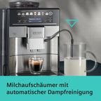 Kaffeevollautomat EQ6 plus s700 TE657503DE mit Milchsystem 12 Getränke Touchdisplay Keramikmahlwerk 1,7 l