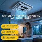 Dachklimaanlage Kühlung 12V 6000BTU 1,8kW Mehrere Modi Niederdruckschutz für Wohnmobil Wohnwagen LKW Camper Bagger