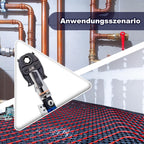 Hydraulische Rohrpresszange V und TH Kontur HT-1930 8T 80kN 12–32mm Pressbacken für Kupfer Edelstahl Verbundrohr Set