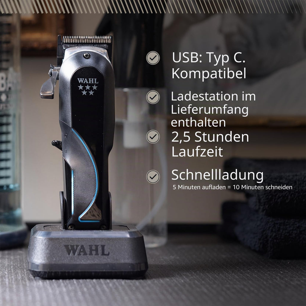 Kabelloser Haarschneider Senior 2.0 8000 U/min DLC-Klinge 0,5-1,2 mm mit 7 Aufsteckkämmen
