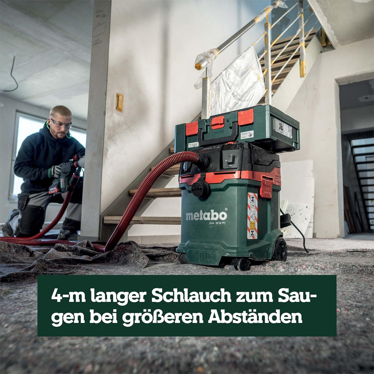 Allessauger Nass- und Trockensauger ASA 30 M PC 602087000 30L Staubklasse M Filterabreinigung 8m Kabel