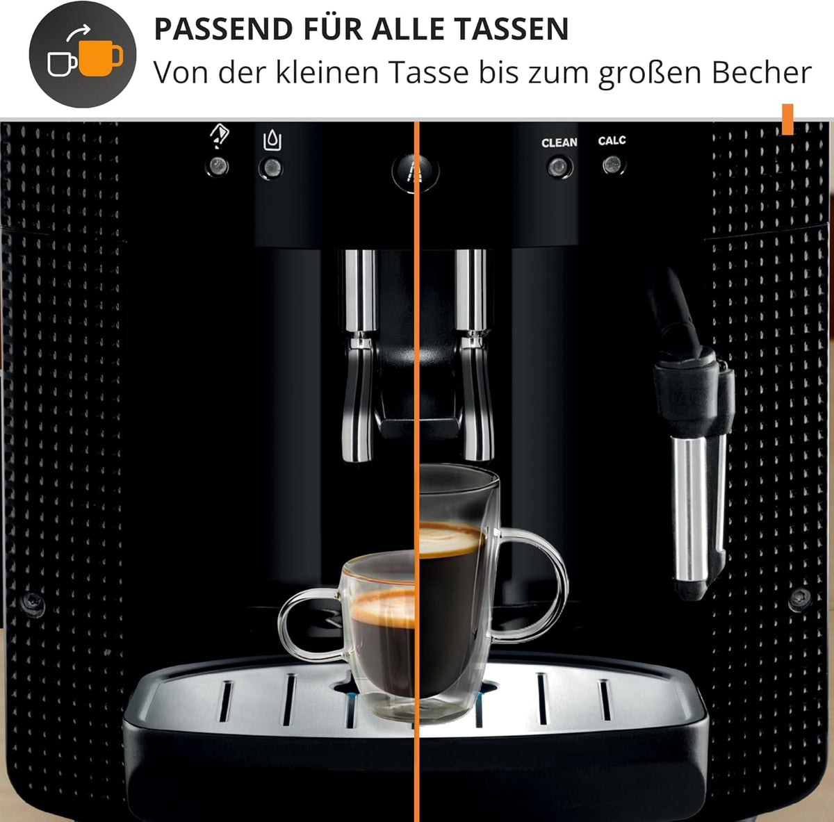 Kaffeevollautomat EA810870 1,8L 1450W mit Milchschaumdüse 2-Tassen Funktion Thermoblock System