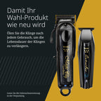 Kabelloses Haarschneider Set Magic Clip Detailer Li Titan DLC Klingen 100 Minuten 6 Aufsätze