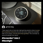 Monitorlampe ScreenBar Halo 2 mit Rücklicht, USB, 5 W, 2700–6500 K, dimmbar, Bewegungssensor, kabelloser Controller, für Monitore 0,43–6 cm