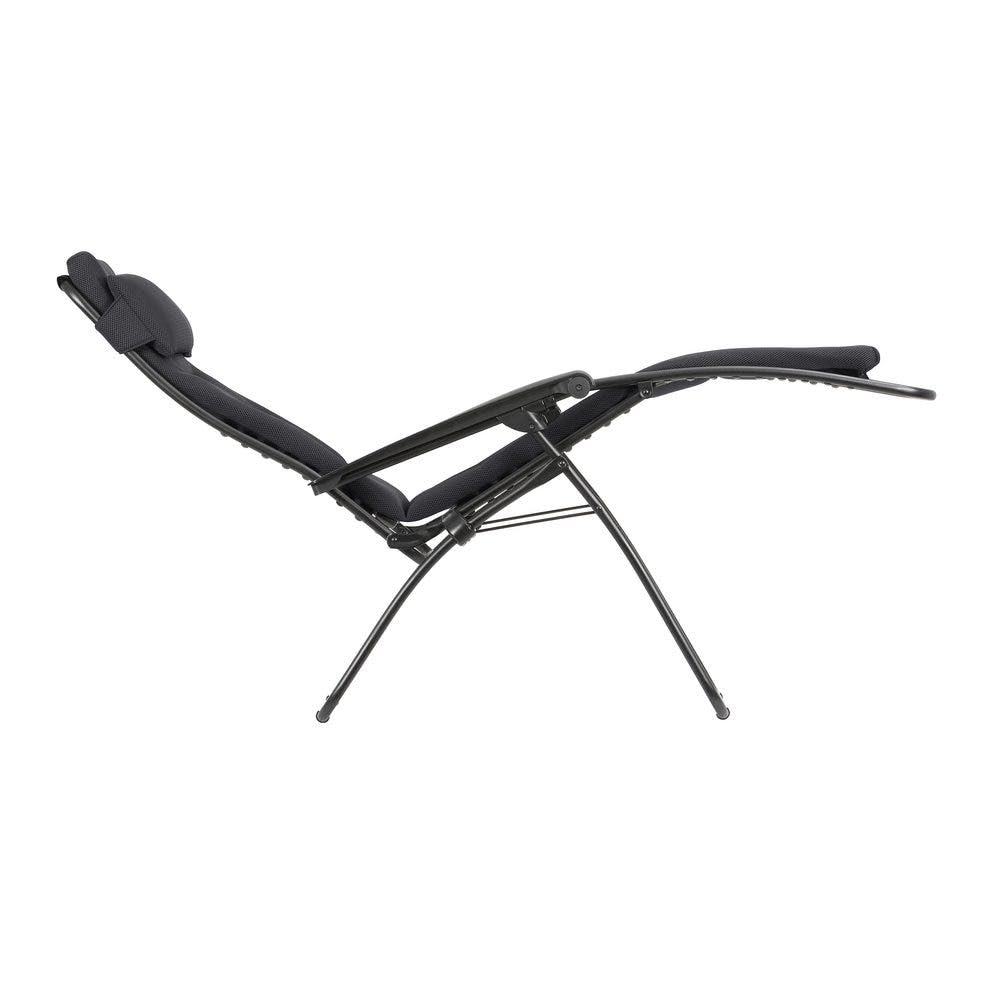 Lafuma MOBILIER Relaxliege RSX Clip AirComfort Zero Gravity Klappbar Schwarz 163 x 67 x 115 cm
