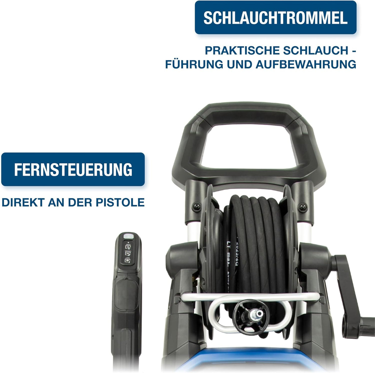 Hochdruckreiniger 195 bar 450 l/h 2400 W HPW2400CRE 10 m Schlauch Turbodüse verstellbare Düse