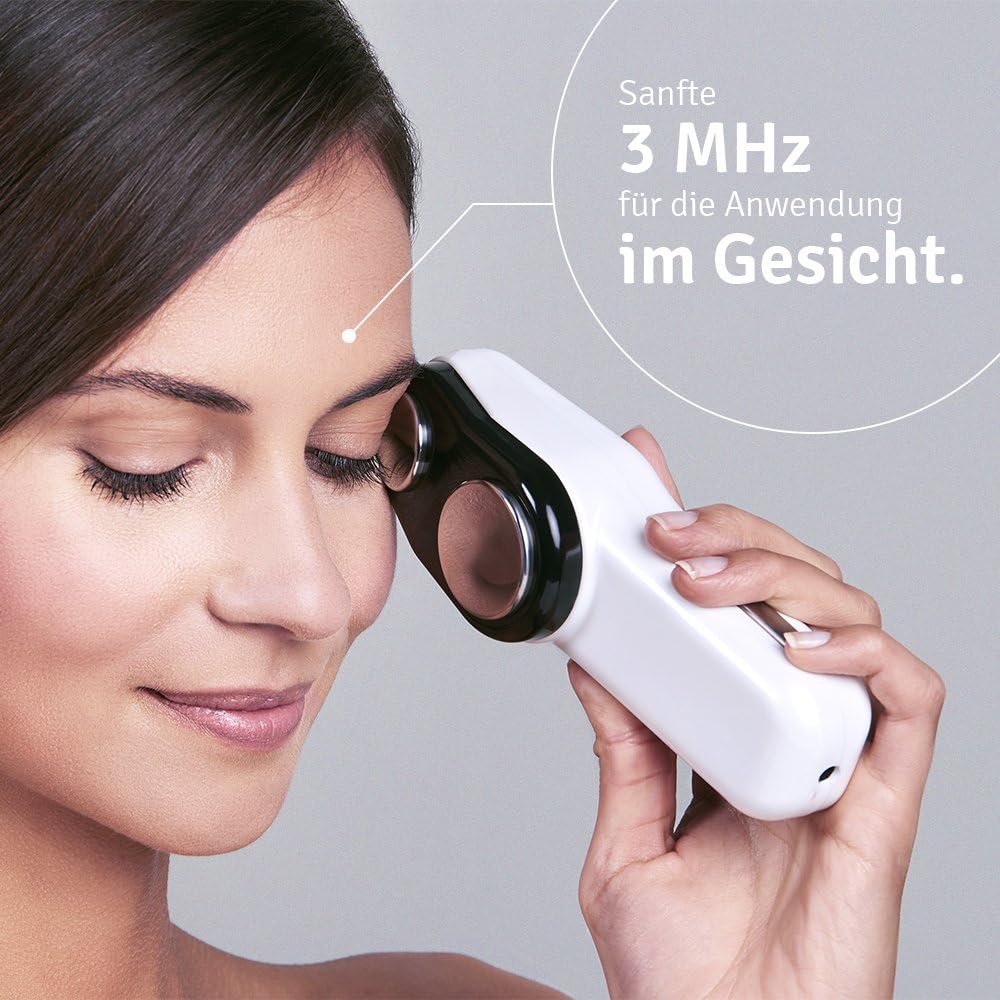 Ultraschalltherapiegerät mit 1 MHz und 3 MHz Doppelsonde kabelgebunden für Gesicht und Körper