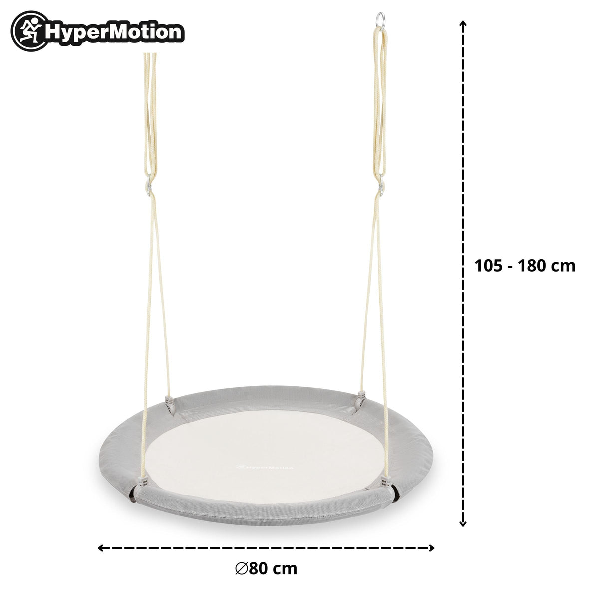 Doppelschaukel ZEST SWING HYP2014 mit Stahlgestell bis 180 kg mit Schaukel Storchennest und Hängematte