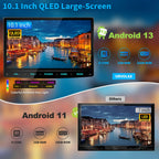 Android 13 Autoradio 10,1 Zoll Wireless Apple CarPlay Android Auto Navi DAB+ 1 DIN Bluetooth 8 Core 32GB WiFi 4G GPS Rückfahrkamera