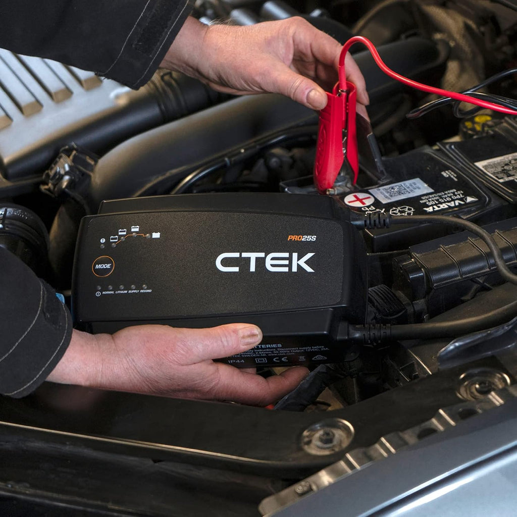 Batterieladegerät 12V 25A PRO25S für Blei-Säure und LiFePO4 Batterien mit Rekonditionierung