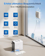 Fensterputzroboter W2 Pro Omni WG851-11 Glasreinigung 6-in-1 Station Win-SLAM 4.0 12-Stufen Schutz 3-Düsen Sprühkopf Weiß
