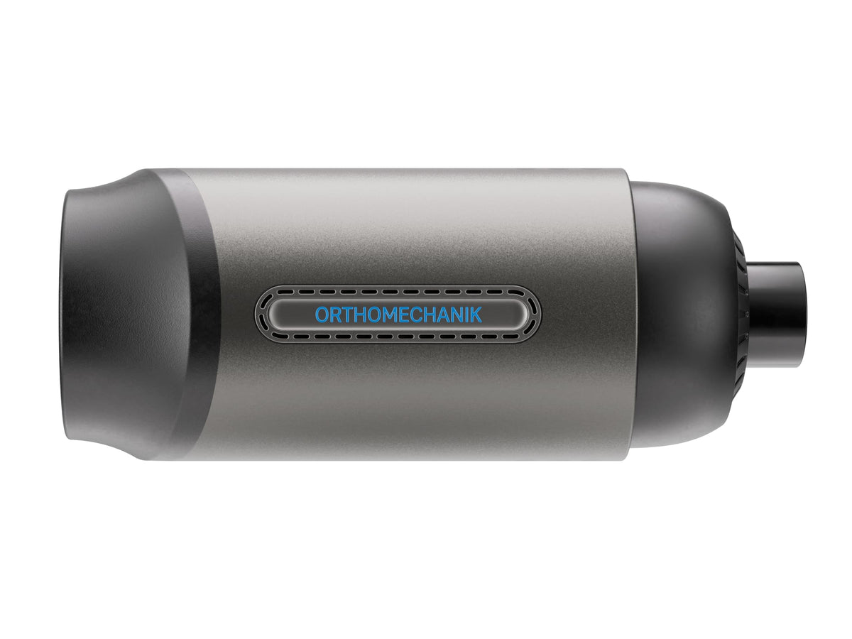 Massagepistole OM 4.0 Flex mit 8–12 mm Amplitude 5 Frequenzstufen 4000 mAh Akku 8 Aufsätzen und App