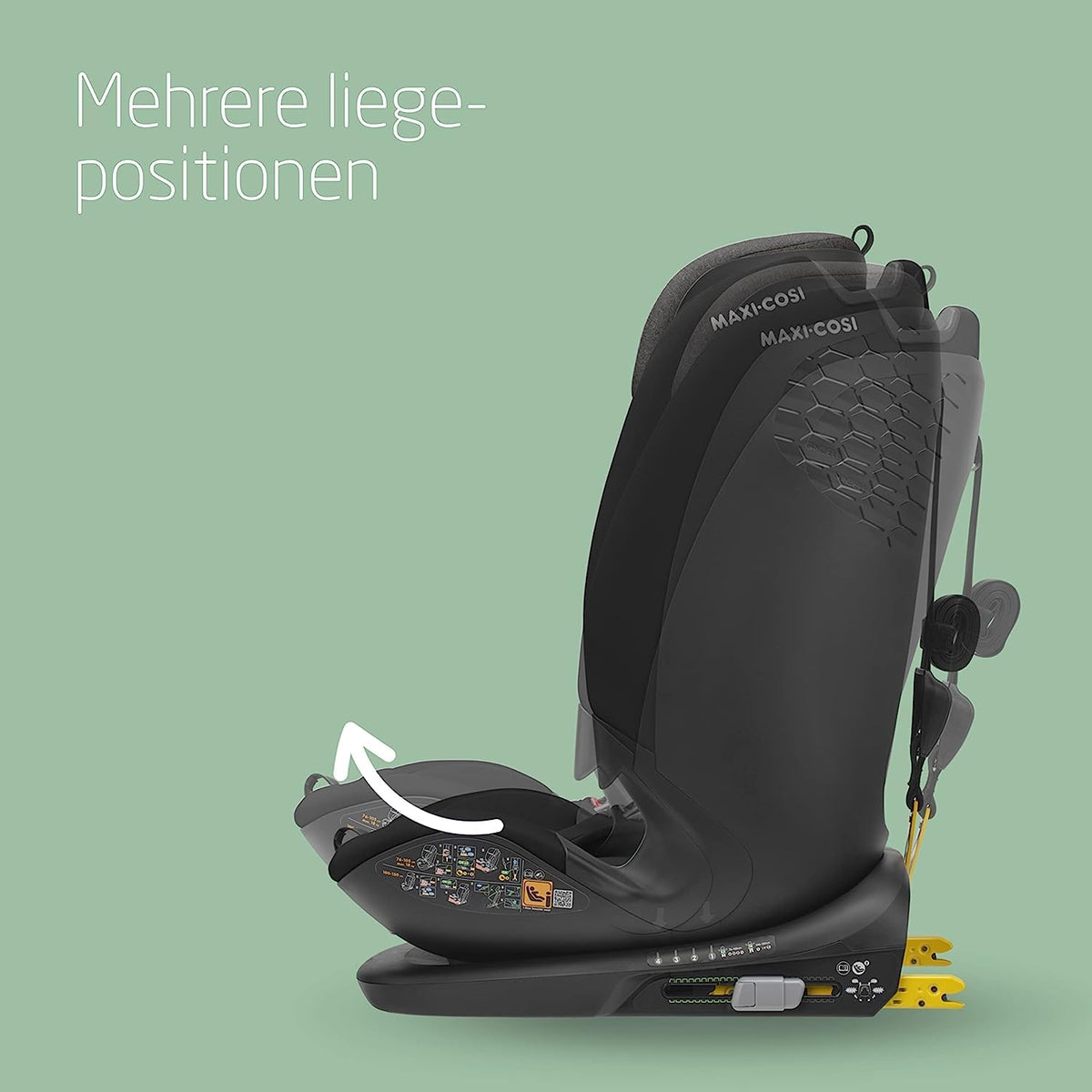 Kinderautositz i-Size Titan Plus 76-150 cm ISOFIX G-CELL Seitenaufprallschutz 4 Liegepositionen