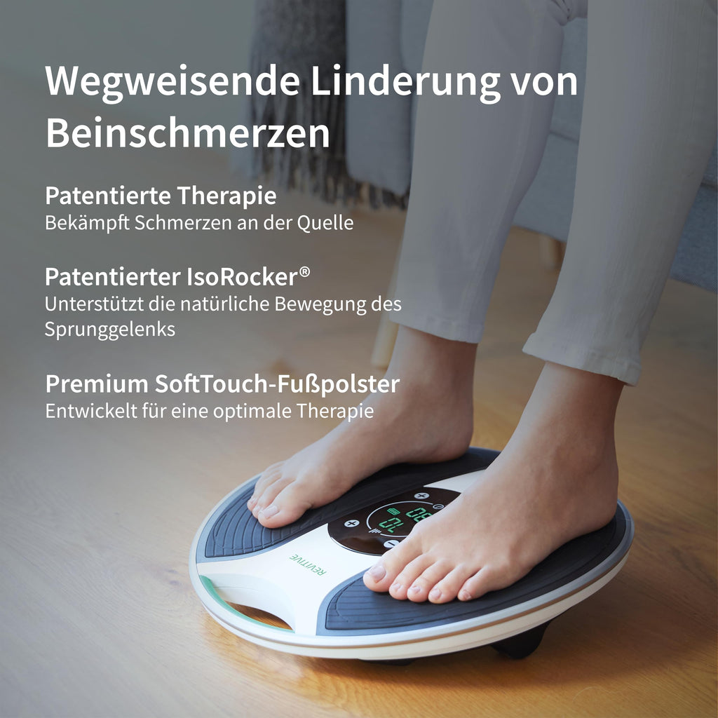 Durchblutungs-Stimulator Medic mit NMES-Technologie und TENS-Pads zur Anwendung an Beinen und Körper kabellos