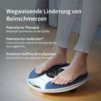 Durchblutungs-Stimulator Medic mit NMES-Technologie und TENS-Pads zur Anwendung an Beinen und Körper kabellos
