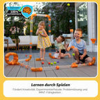 Luftbetriebenes Röhren und Kugel Physik Spielzeug Air Toobz FA454-1 STEM Experiment Set für Kinder ab 3 Jahren