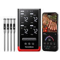 Kabelloses Fleischthermometer P4 4 Sonden 6 Sensoren WiFi Bluetooth 5.3 IPX8 App Grillthermometer Bratenthermometer