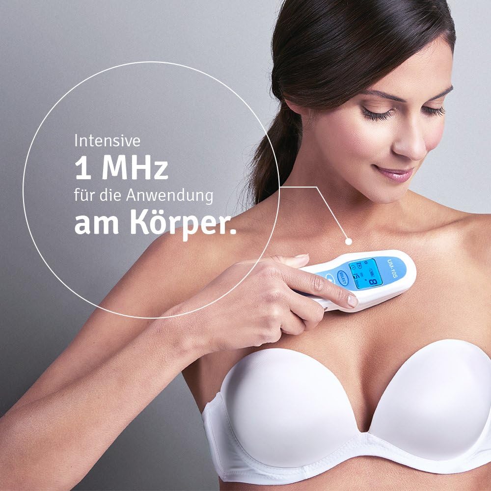 Ultraschalltherapiegerät mit 1 MHz und 3 MHz Doppelsonde kabelgebunden für Gesicht und Körper