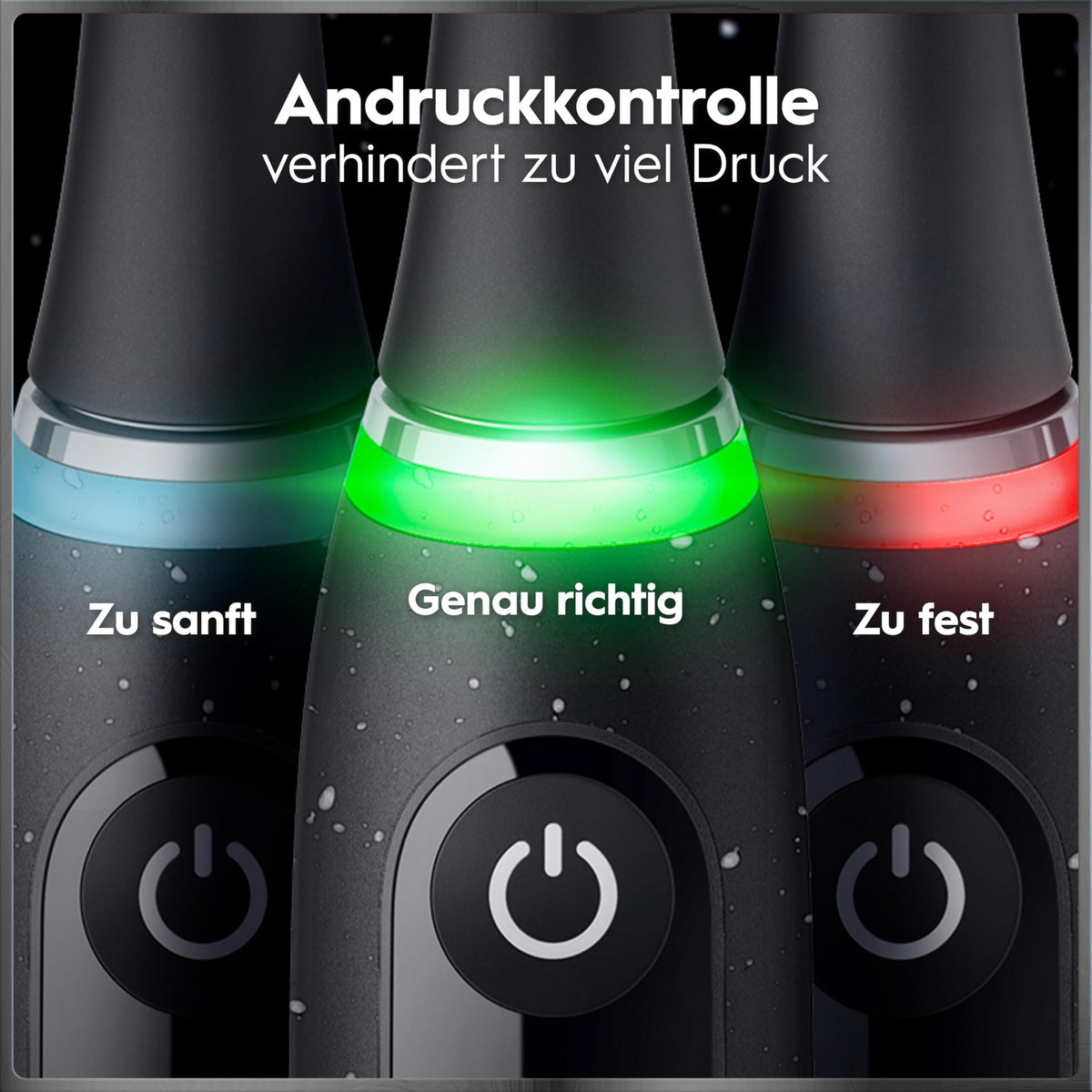 Elektrische Zahnbürste iO Series 10 7 Putzmodi iO Sense 3 Aufsteckbürsten Lade-Reise-Etui Schnellladestation