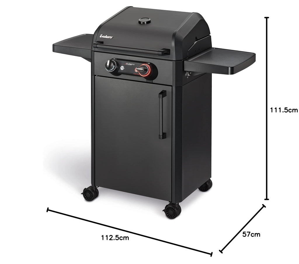 Elektrogrill eFLOW PRO 2 TURBO 3000 W 230 V Turbo-Zone Switch Grid 2000 cm² Grillfläche Grillwagen