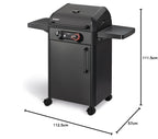 Elektrogrill eFLOW PRO 2 TURBO 3000 W 230 V Turbo-Zone Switch Grid 2000 cm² Grillfläche Grillwagen