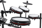 E-Drum Set 8-teilig Nitro Max Kit 10 Zoll Dual-Zone Snare Mesh Pads Bluetooth USB MIDI 440+ Sounds