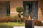 Gas-Terrassenheizer Faro 8 kW freistehend 36 x 36 x 150 cm Schwarz mit Gasregler und Schutzhülle