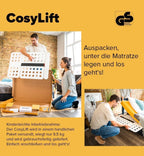 Elektrisch verstellbarer Bettlift CosyLift für Lattenrost & Boxspring mit Motor Handschalter 150 kg 102x70 cm