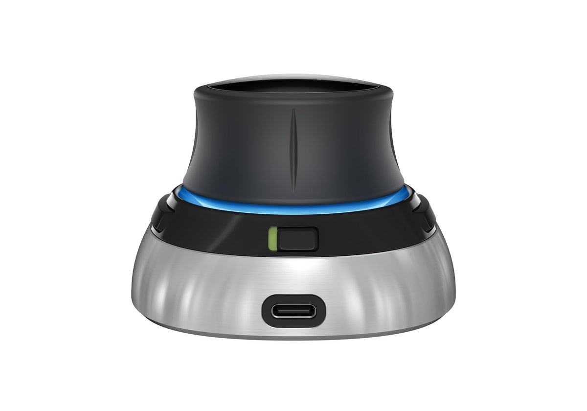 3D-Maus SpaceMouse Wireless Bluetooth Edition kabellos 2 programmierbare Tasten USB-C Akku Schwarz