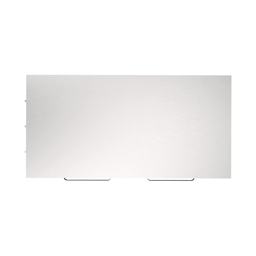 Outdoor-Küchenschrank mit Edelstahlplatte 2 Türen 4 Rollen Gasflaschenhalterung 127 x 67 x 90 cm