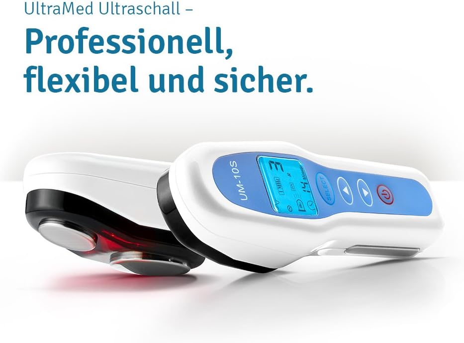 Ultraschalltherapiegerät mit 1 MHz und 3 MHz Doppelsonde kabelgebunden für Gesicht und Körper