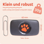 GPS Hundetracker ohne Abo Satellitenortung Echtzeit Standort Tracking wasserdicht universell Halsband