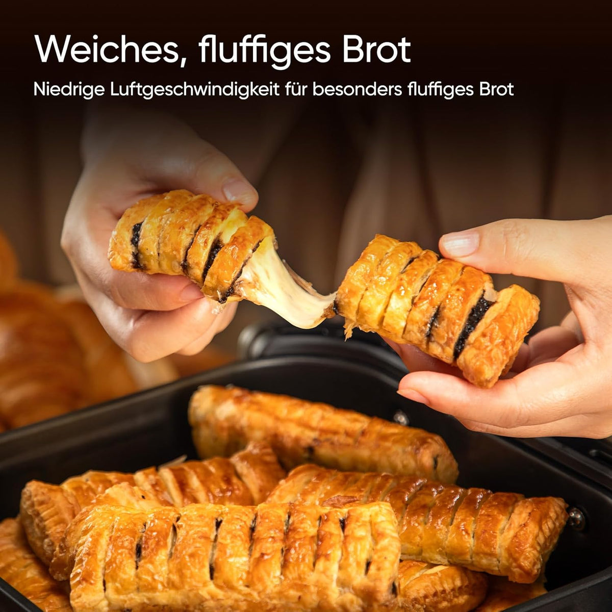 Heißluftfritteuse Turbo Tower Pro DC112 10,8 L 2630 W mit Keramikbeschichtung 2 Frittierkörben und Edelstahlrost