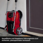 Akku-Kehrmaschine TE-SW 18/610 Li-Solo 18 V mit 61 cm Kehrbreite 20 l Schmutzbehälter verstellbarem Lenker und abnehmbarer Lippe
