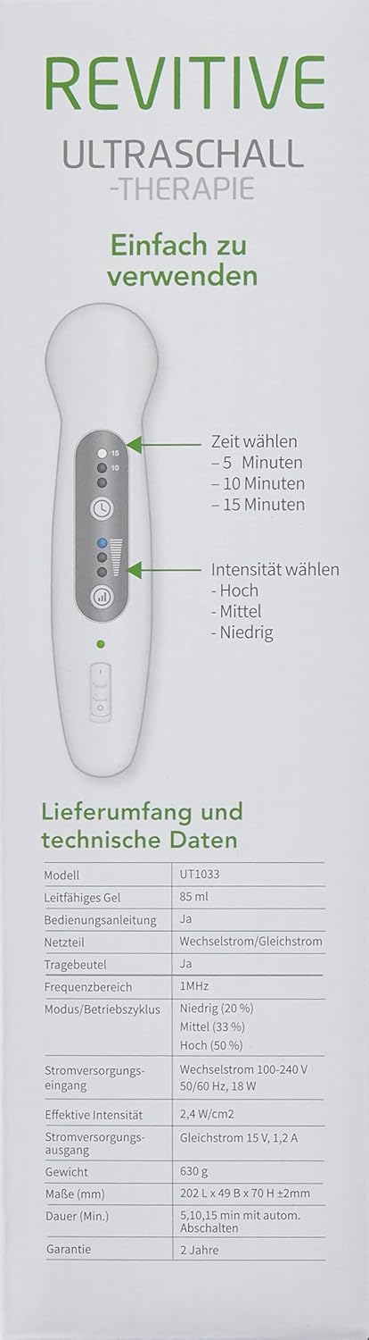 Ultraschalltherapiegerät tragbar mit Ultraschallgel für Körperanwendungen
