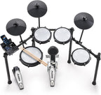 E-Drum Set 8-teilig Nitro Max Kit 10 Zoll Dual-Zone Snare Mesh Pads Bluetooth USB MIDI 440+ Sounds