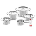 Edelstahl Kochtopfset Original-Profi Collection 6-teilig mit Metalldeckeln Induktion geeignet