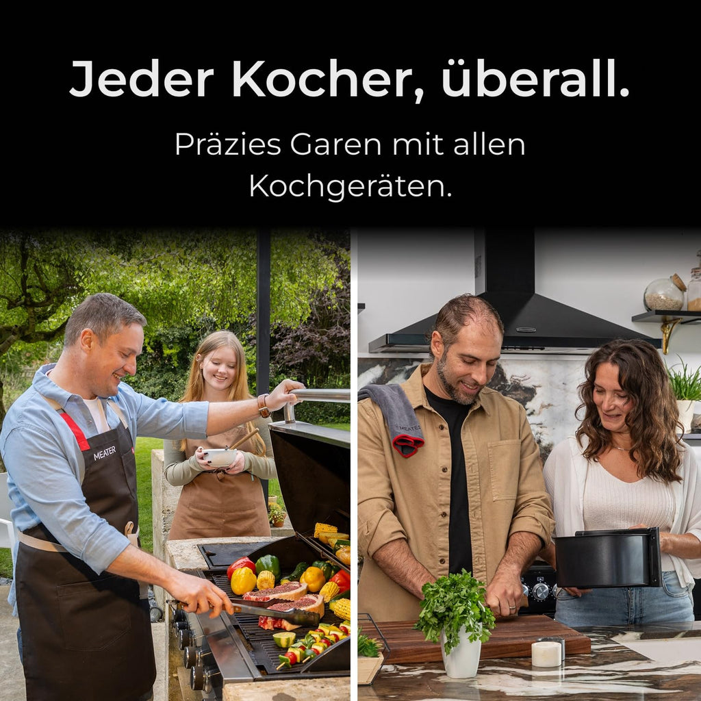 Digitales Fleischthermometer Pro Duo 2 Sonden Kabellos WLAN App Steuerung für Grill Ofen Smoker