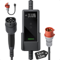 Mobile Wallbox deM2D11B10 11 kW Typ 2 Ladegerät 3-phasig 6-16 A mit App-Steuerung 10 m Ladekabel CEE 16A 400V