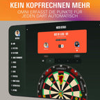 Dartscheiben-Kamerasystem Omni mit automatischer Punkterfassung LED-Ringlicht WLAN und DartCounter-App