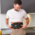 EMS Bauchtrainer Max für gezielte Bauchmuskelstimulation mit Controller Ladekabel und Verlängerungsgurt